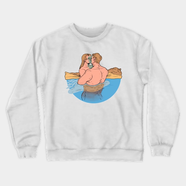 Kissing Crewneck Sweatshirt by mayukioikawa